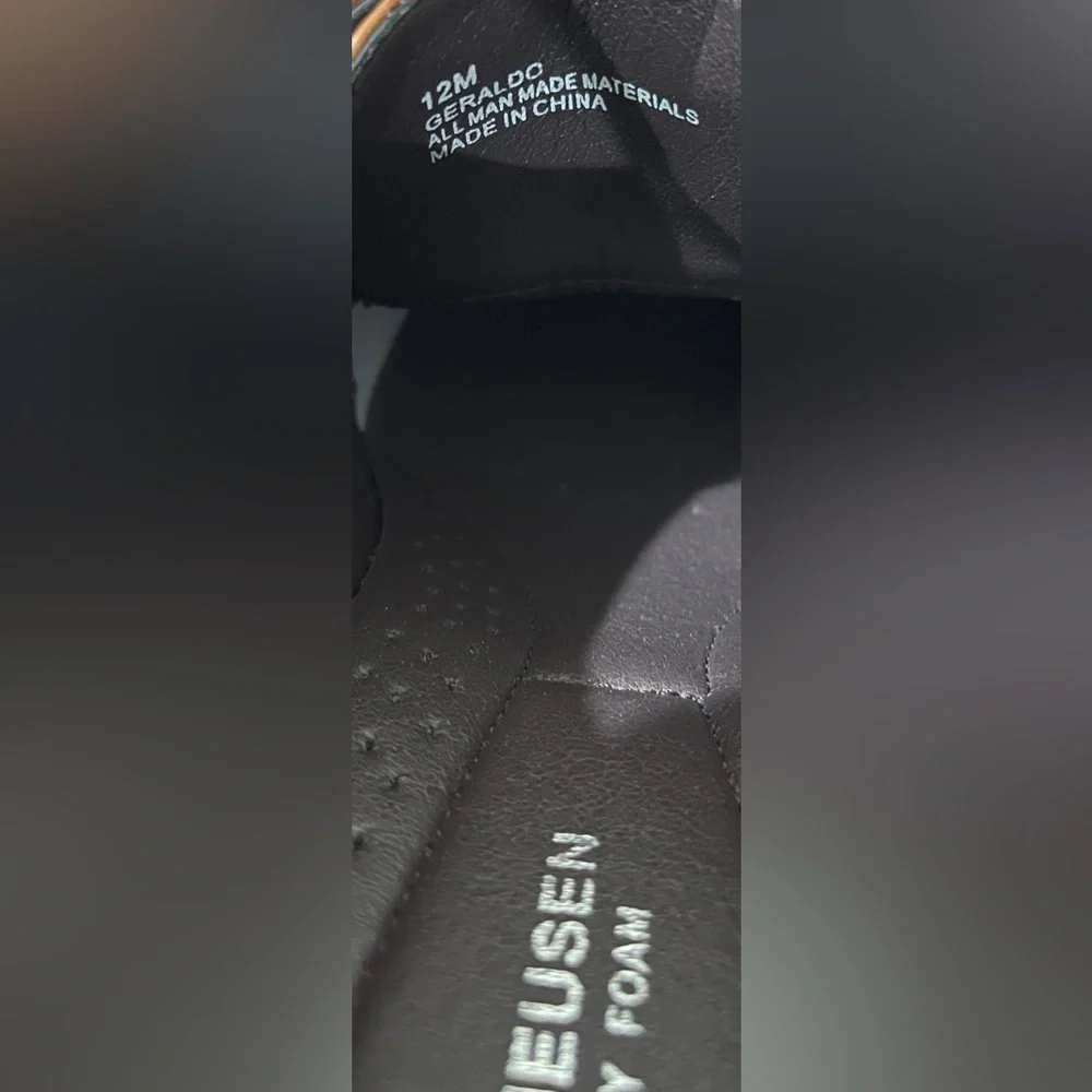 VAN HEUSEN Men's Geraldo Oxford Memory Foam Shoes Brown Size 12 New Without Box - Picture 8 of 8